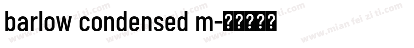 barlow condensed m字体转换